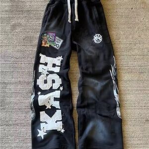 Ash Kids Black Graphic Joggers